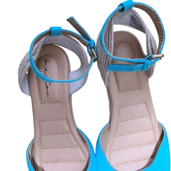 Blue Wide Width Espadrilles - Picture 4 of 5